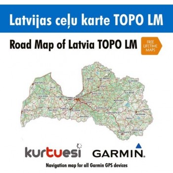 Läti TOPO mälukaart (LM)