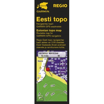 Regio Eesti TOPO mälukaart v.2.05