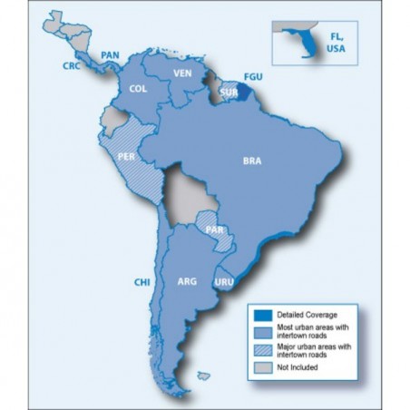 Lõuna-Ameerika teede mälukaart